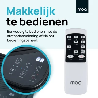 MOA Mobiele Airco 9.000 BTU Zwart