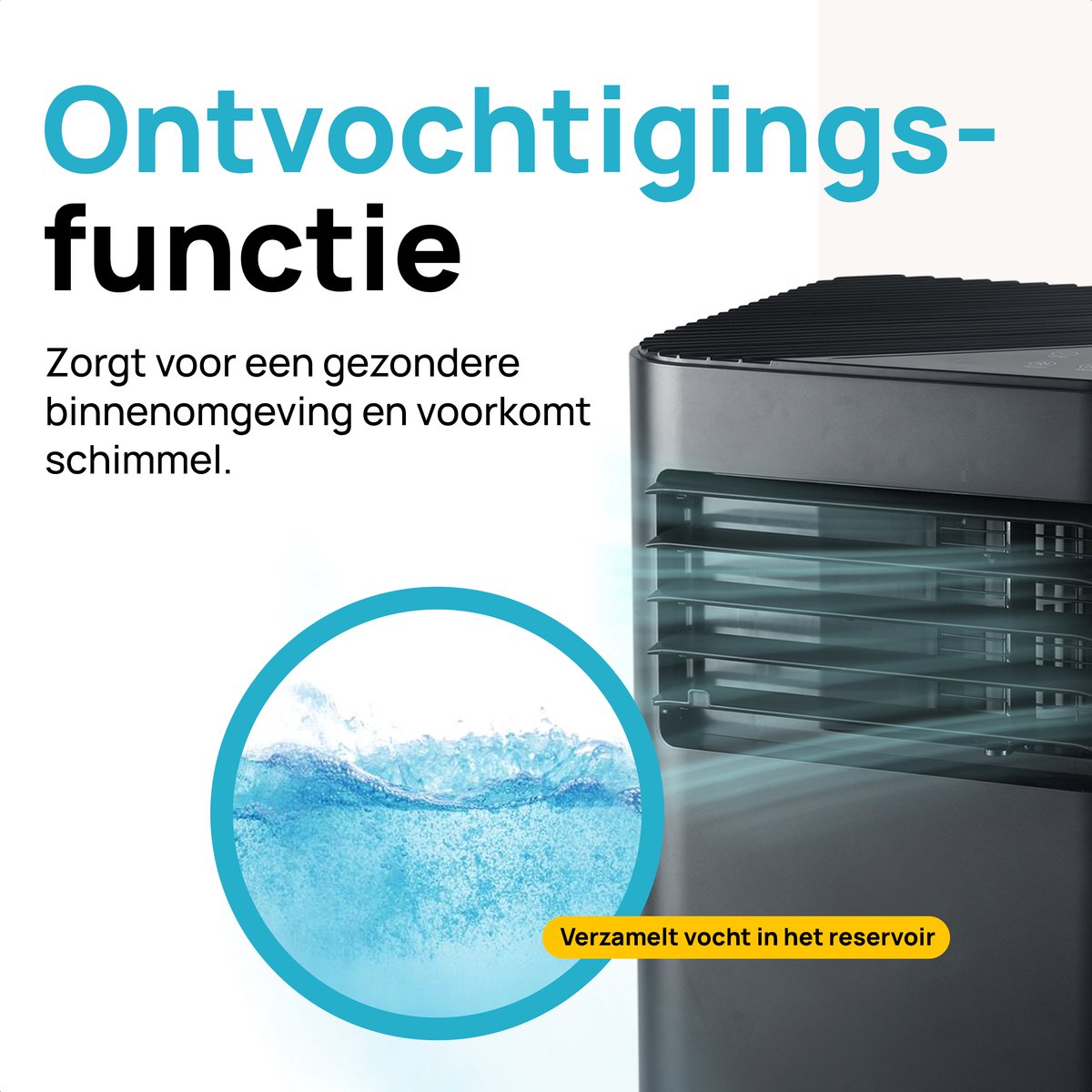 MOA Mobiele Airco 9.000 BTU Zwart