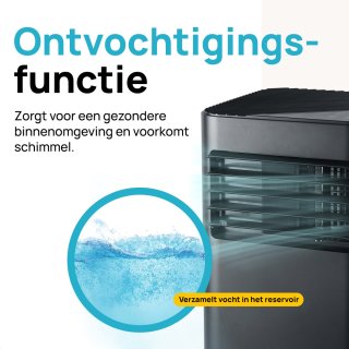 MOA Mobiele Airco 9.000 BTU Zwart