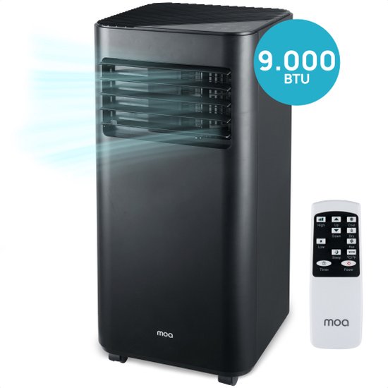 MOA Mobiele Airco 9.000 BTU Zwart