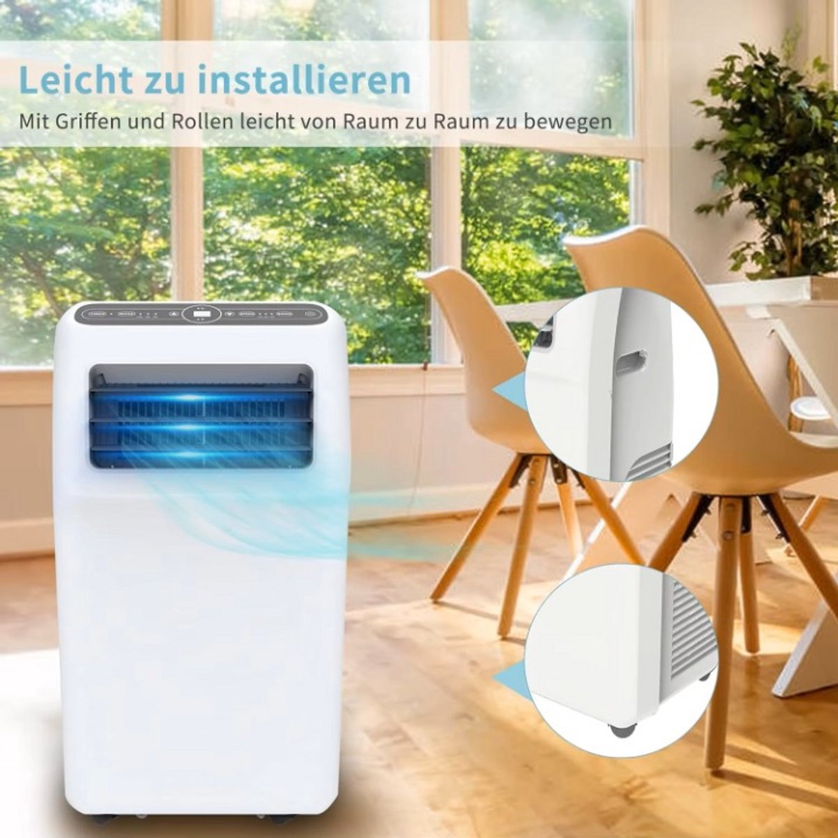 Mobiele Airco 12000 BTU 3.5 kW Wit
