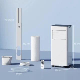 Mobiele Airco 3-in-1 7000 BTU Wit