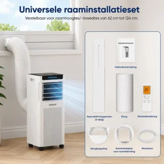 Mobiele airco 7000 BTU 2,0 kW 3-in-1 wit