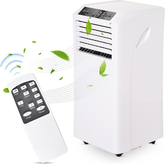 Compacte 9000 BTU mobiele airco: draagbaar comfort voor huis en caravan