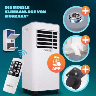 Mobiele Airco 9000 BTU (tot 30 m²)