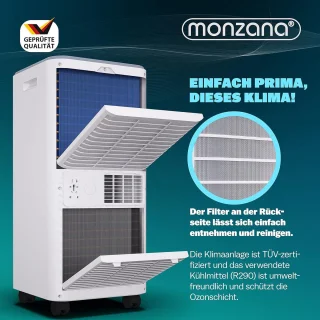 Mobiele Airco 9000 BTU (tot 30 m²)