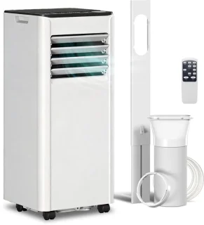 Mobiele airco 9000 btu wit
