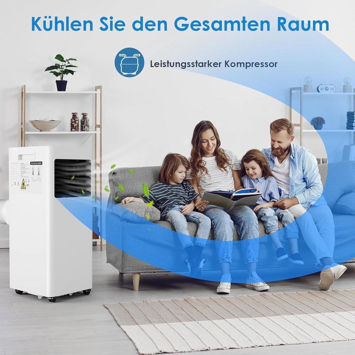Mobiele Airco Wit Zonder Afvoerslang