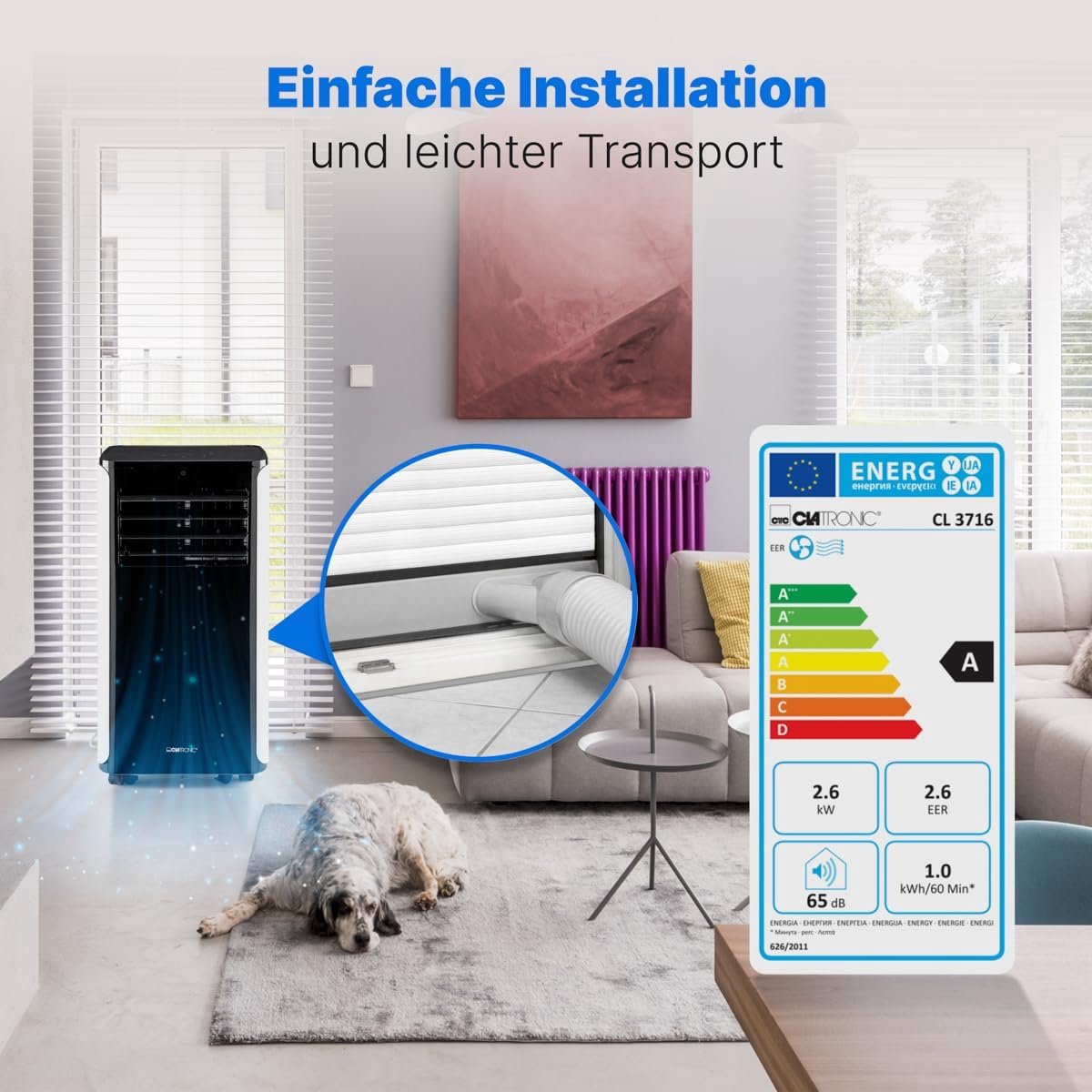 Mobiele Airco Zwart Wit Zonder Afvoerslang
