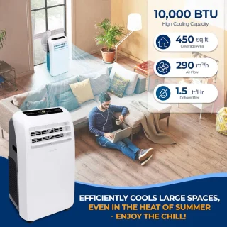 Mobiele airconditioner 10.000 BTU