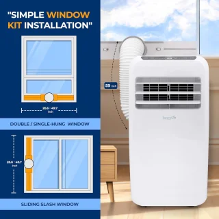 Mobiele airconditioner 10.000 BTU