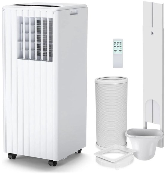 Efficiënte 3-in-1 koeling en ontvochtiging met de Mobiele Airconditioner 9000 BTU Wit