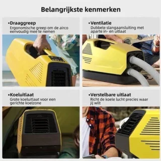 Mobiele airconditioner – draagbare airco – outdoor koeling – compacte klimaatbeheersing