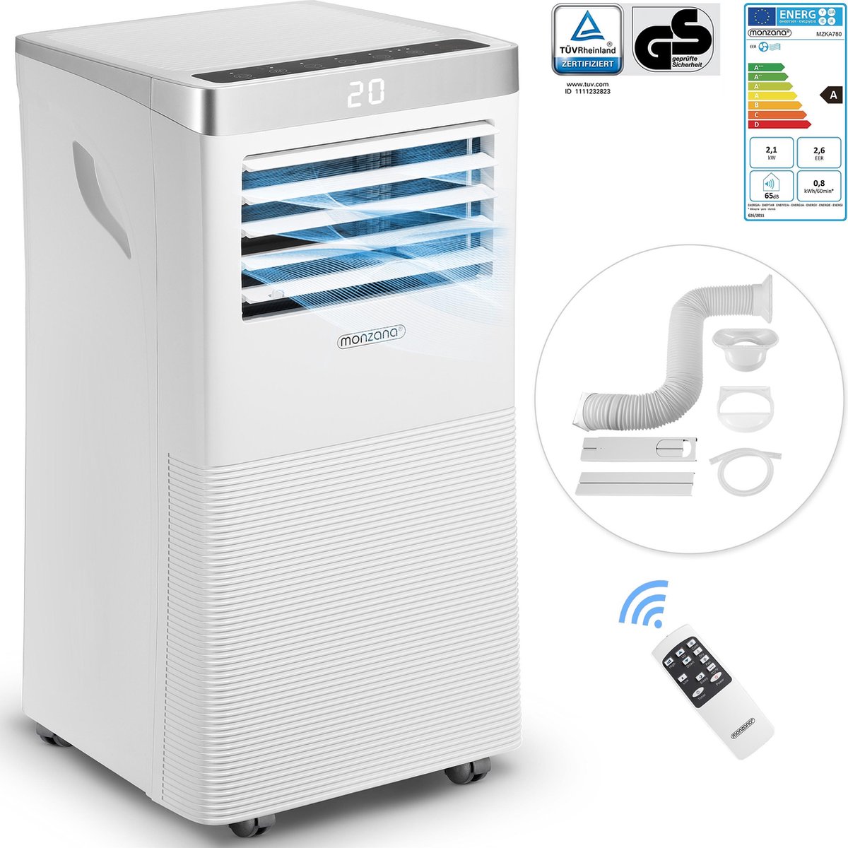 Wat vinden we goed aan de Monzana MZKA780 Mobiele Airco 4in1