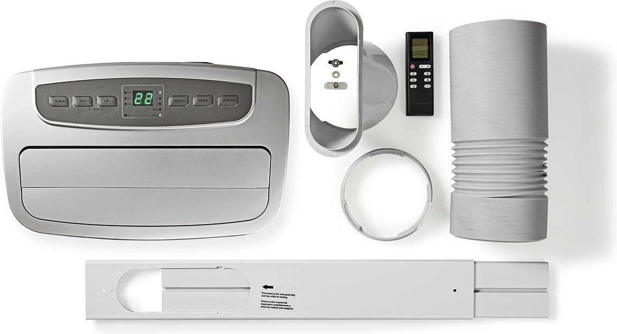 Nedis Mobiele Airconditioner 12000 BTU Grijs/Zwart