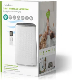 Nedis Mobiele Airconditioner 14000 BTU Wit