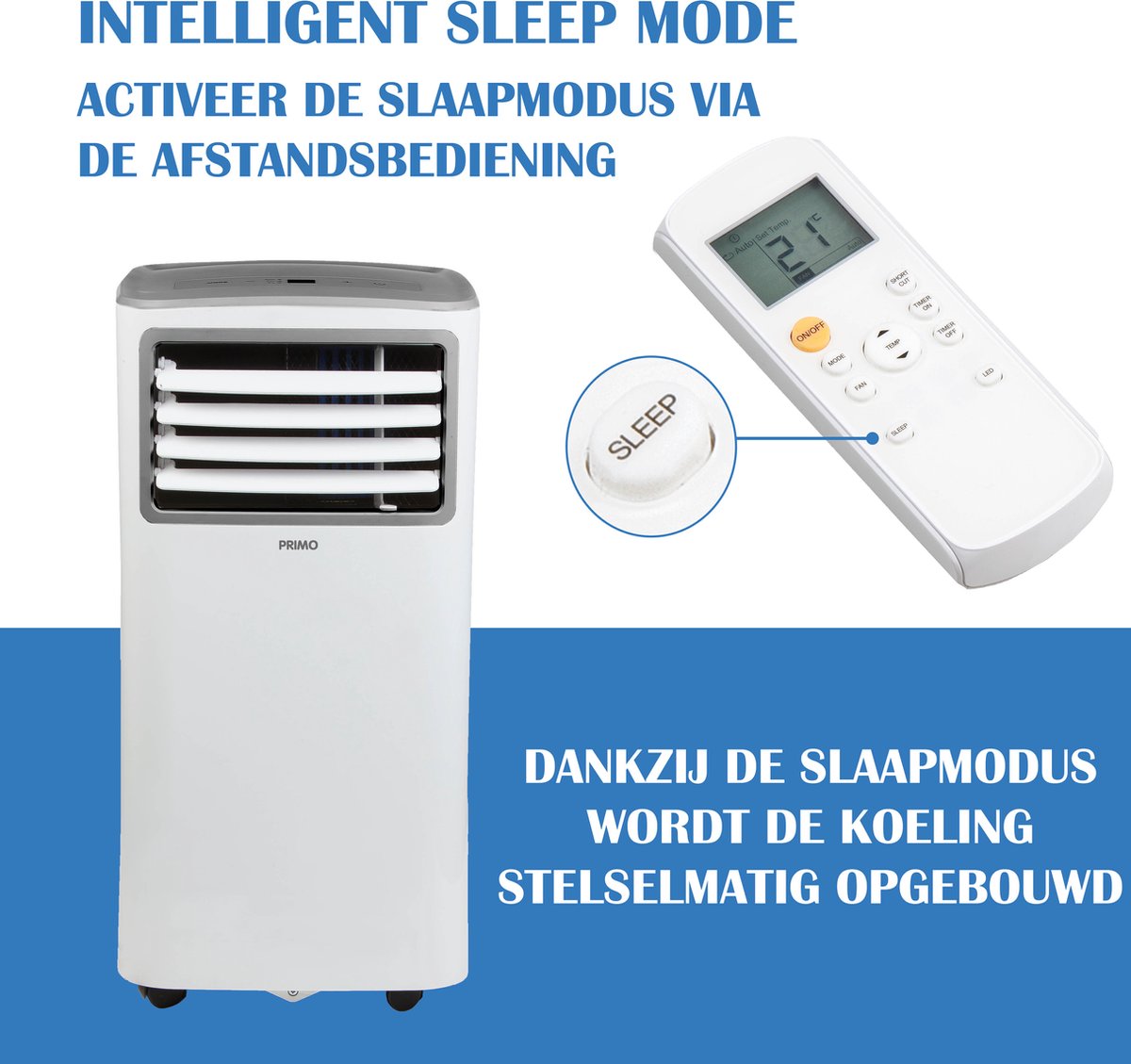 PRIMO PR575AC Mobiele Airco 9000 BTU Wit