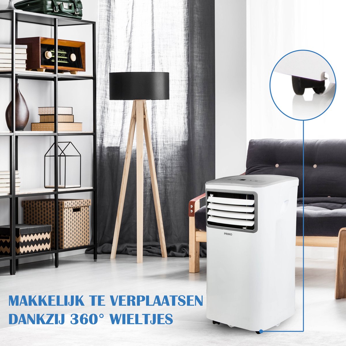 PRIMO PR575AC Mobiele Airco 9000 BTU Wit