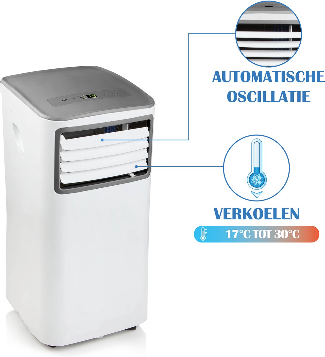 PRIMO PR575AC Mobiele Airco 9000 BTU Wit