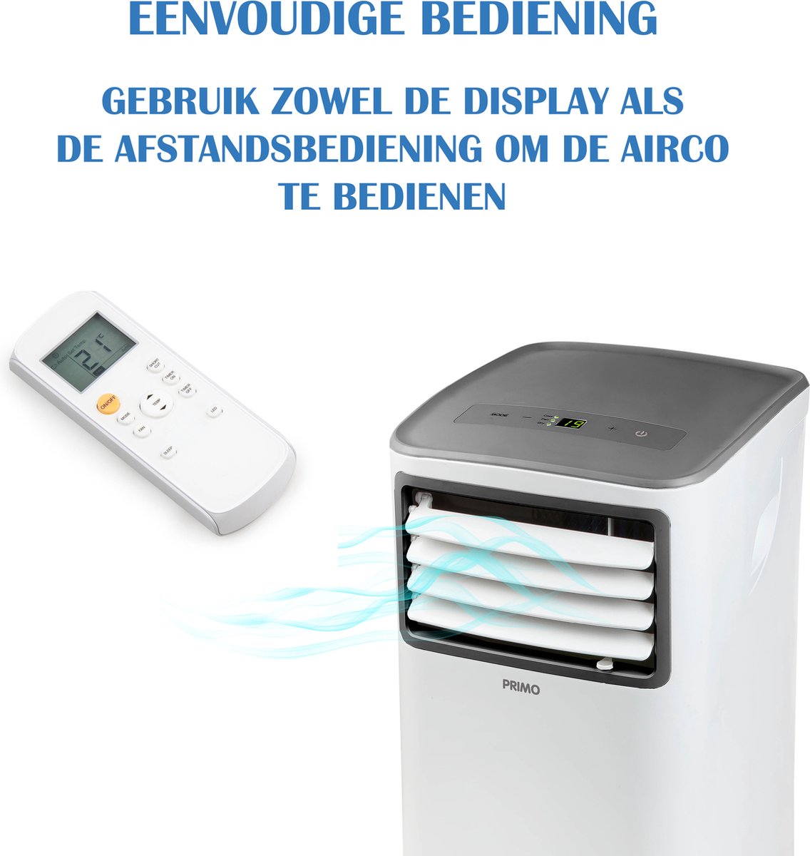 PRIMO PR575AC Mobiele Airco 9000 BTU Wit