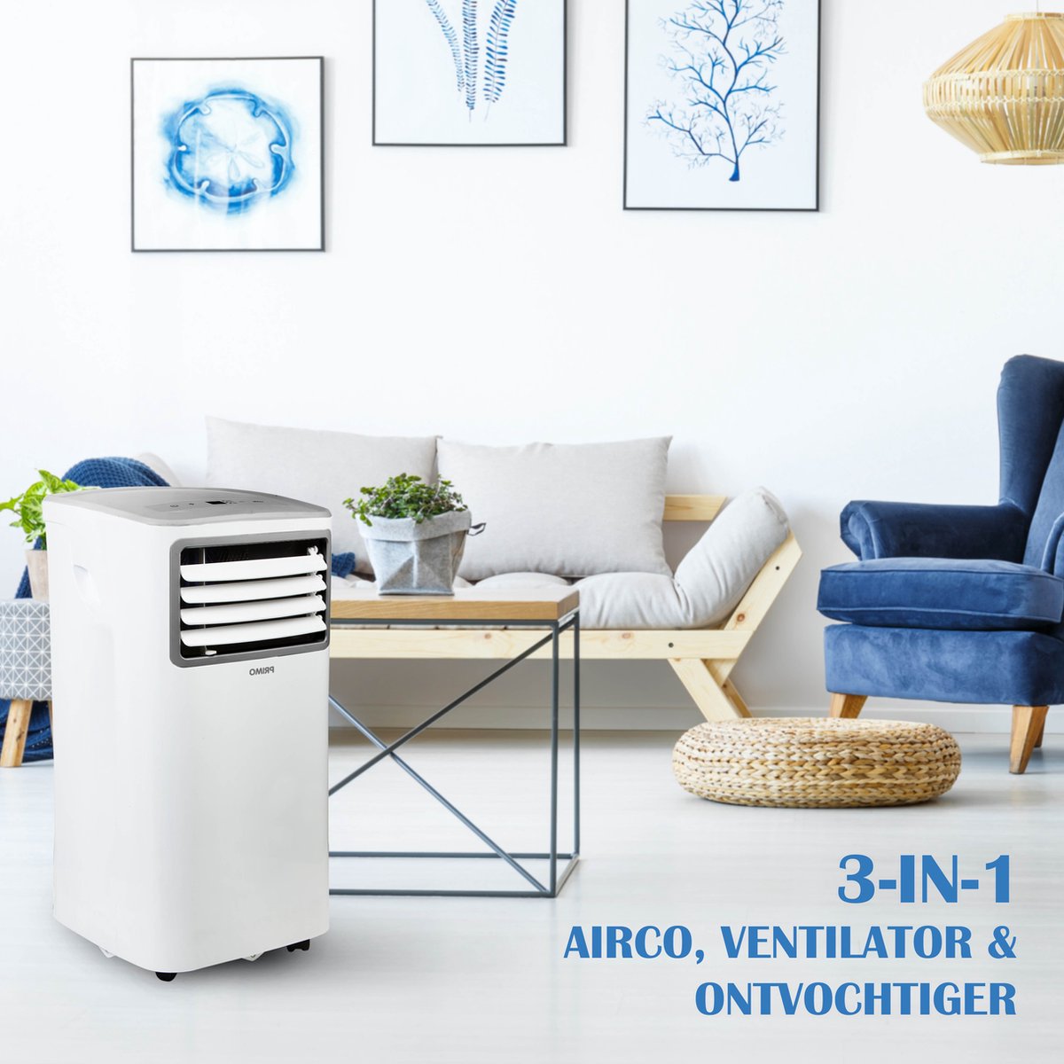 PRIMO PR575AC Mobiele Airco 9000 BTU Wit