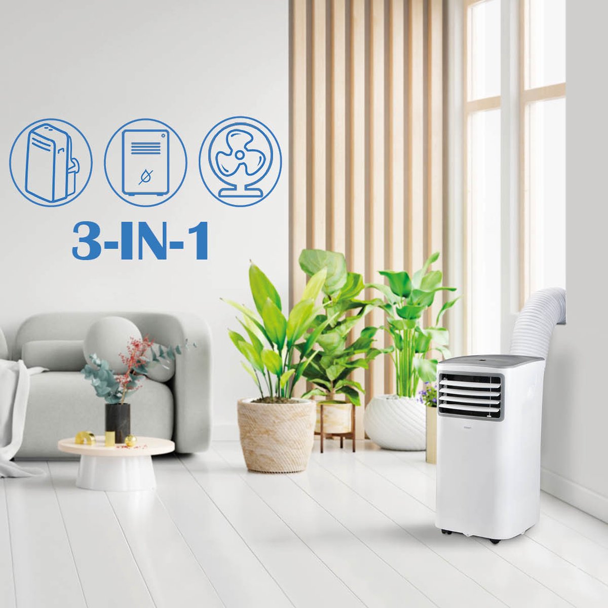 PRIMO PR579AC Mobiele Airco 7000 BTU Wit