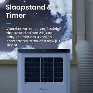 Pro Breeze Mobiele Airco 9000 BTU WiFi Wit