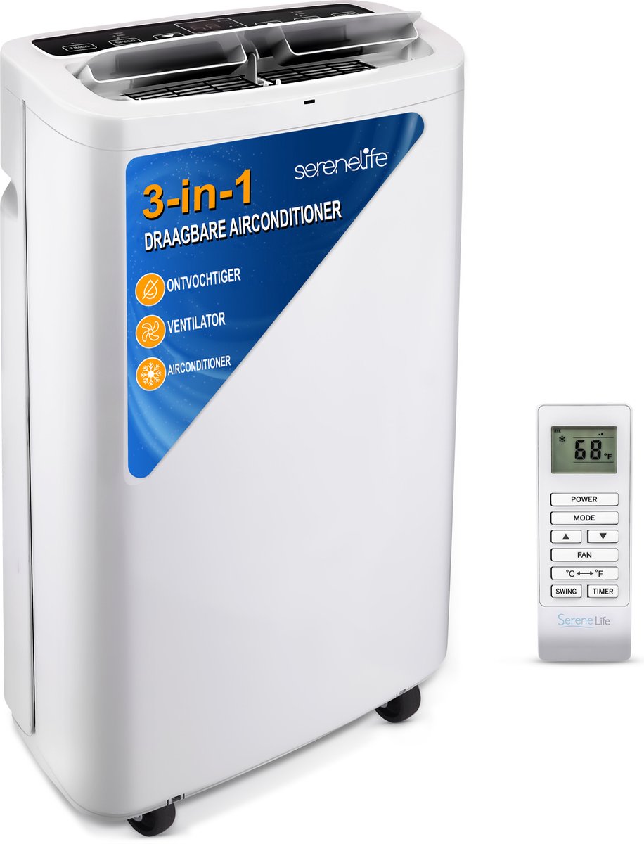 SereneLife 3-in-1 Mobiele Airco 13.000 BTU