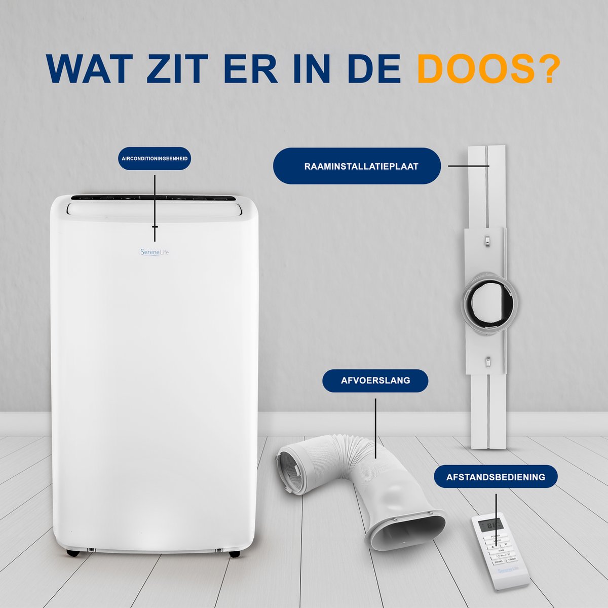 SereneLife 3-in-1 Mobiele Airco 13.000 BTU