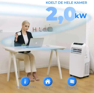 SereneLife 7.000 BTU Mobiele Airco 3-in-1