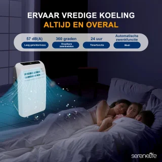 SereneLife 9.000 BTU Mobiele Airco 3-in-1