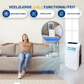 SereneLife 9.000 BTU Mobiele Airco 3-in-1