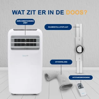 SereneLife 9.000 BTU Mobiele Airco 3-in-1