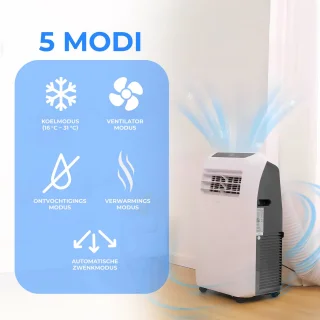 Serenelife Mobiele Airco 9000 BTU 3-in-1