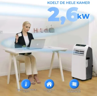 Serenelife Mobiele Airco 9000 BTU 3-in-1