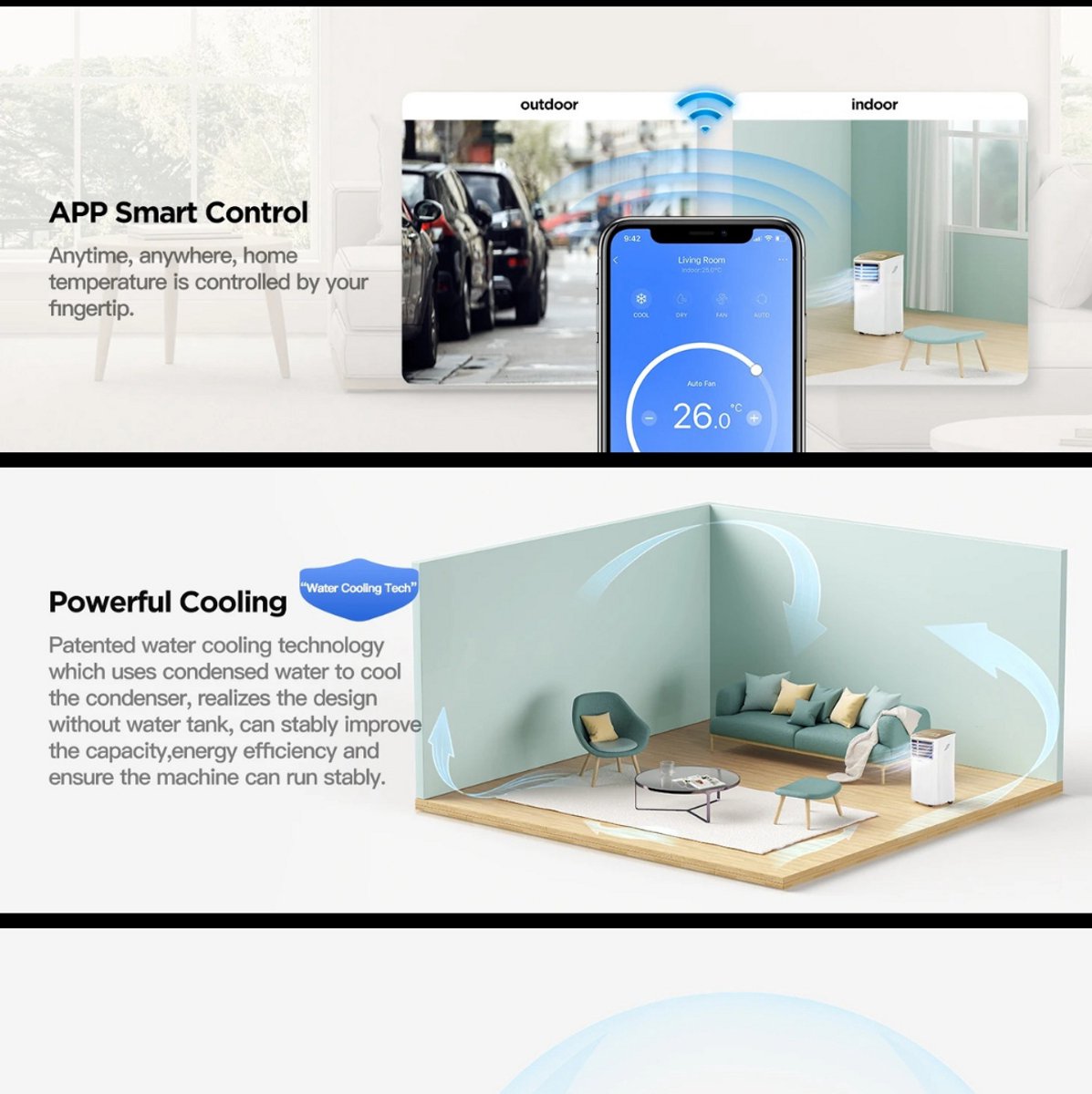 Stemily Multifunctionele Mobiele Airco SMART