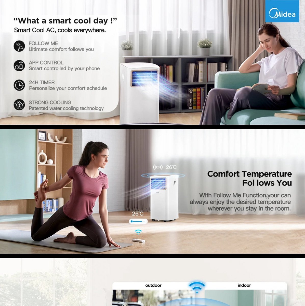Stemily Multifunctionele Mobiele Airco SMART