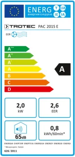 TROTEC PAC 2015 E mobiele airco