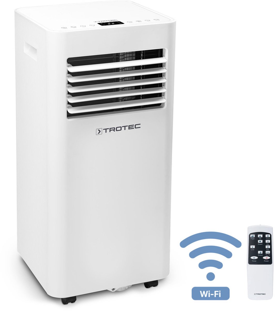 De TROTEC PAC 2620 E WiFi mobiele airco in één oogopslag