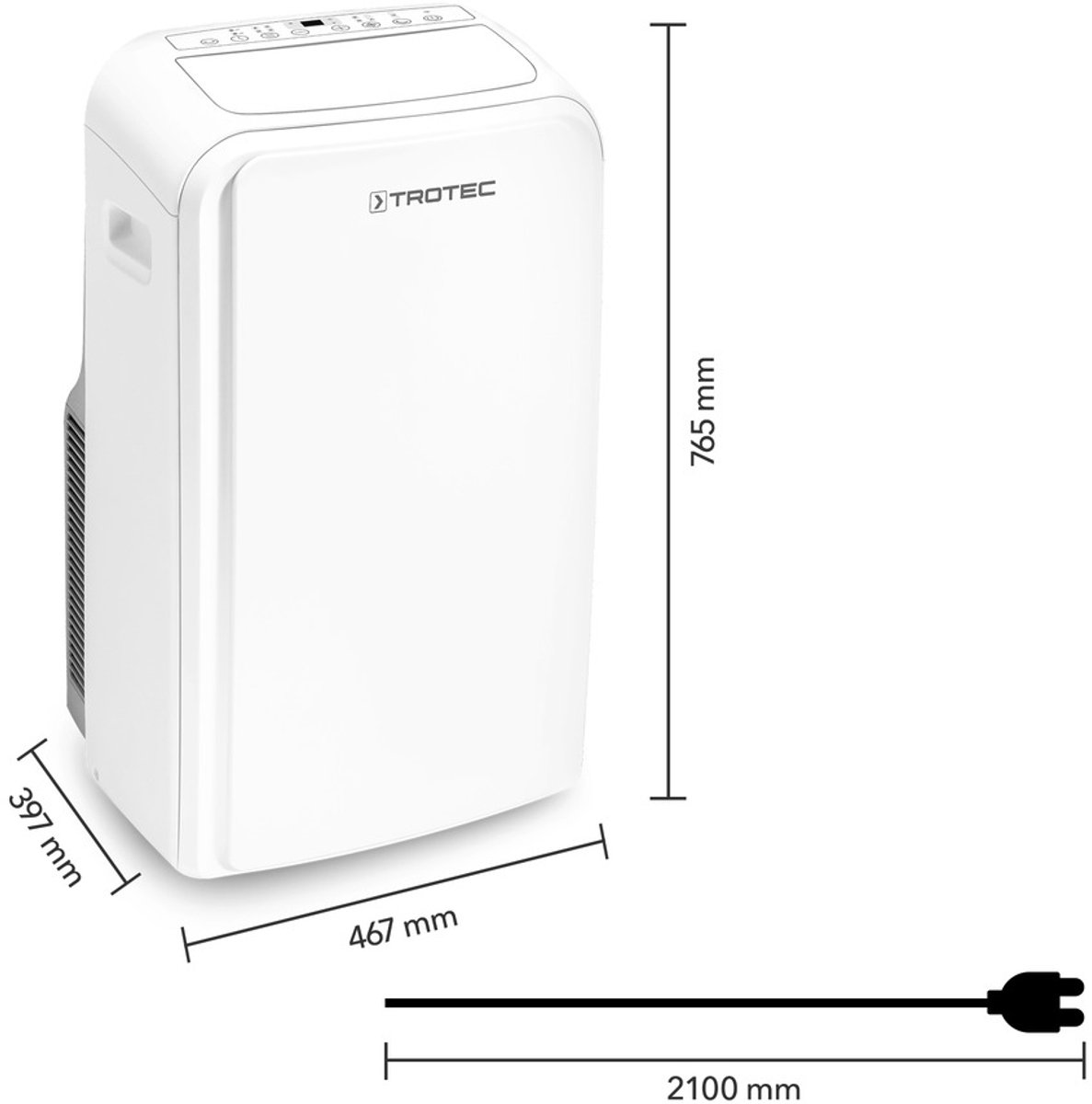 TROTEC PAC 3910 X WiFi mobiele airconditioner