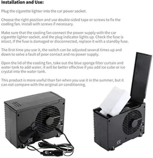 Wat vinden we goed aan de Universeel Mini 12V Draagbare Airconditioner - Autoluchtkoeler