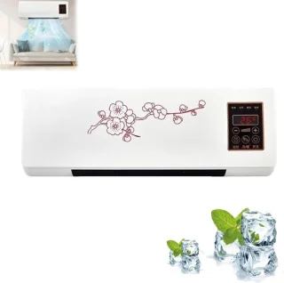 Wand Airco - Mobiele Airco Verwarmingsunit - Ruimte Koelen - Stille Werking - 54x20x12cm - Wit