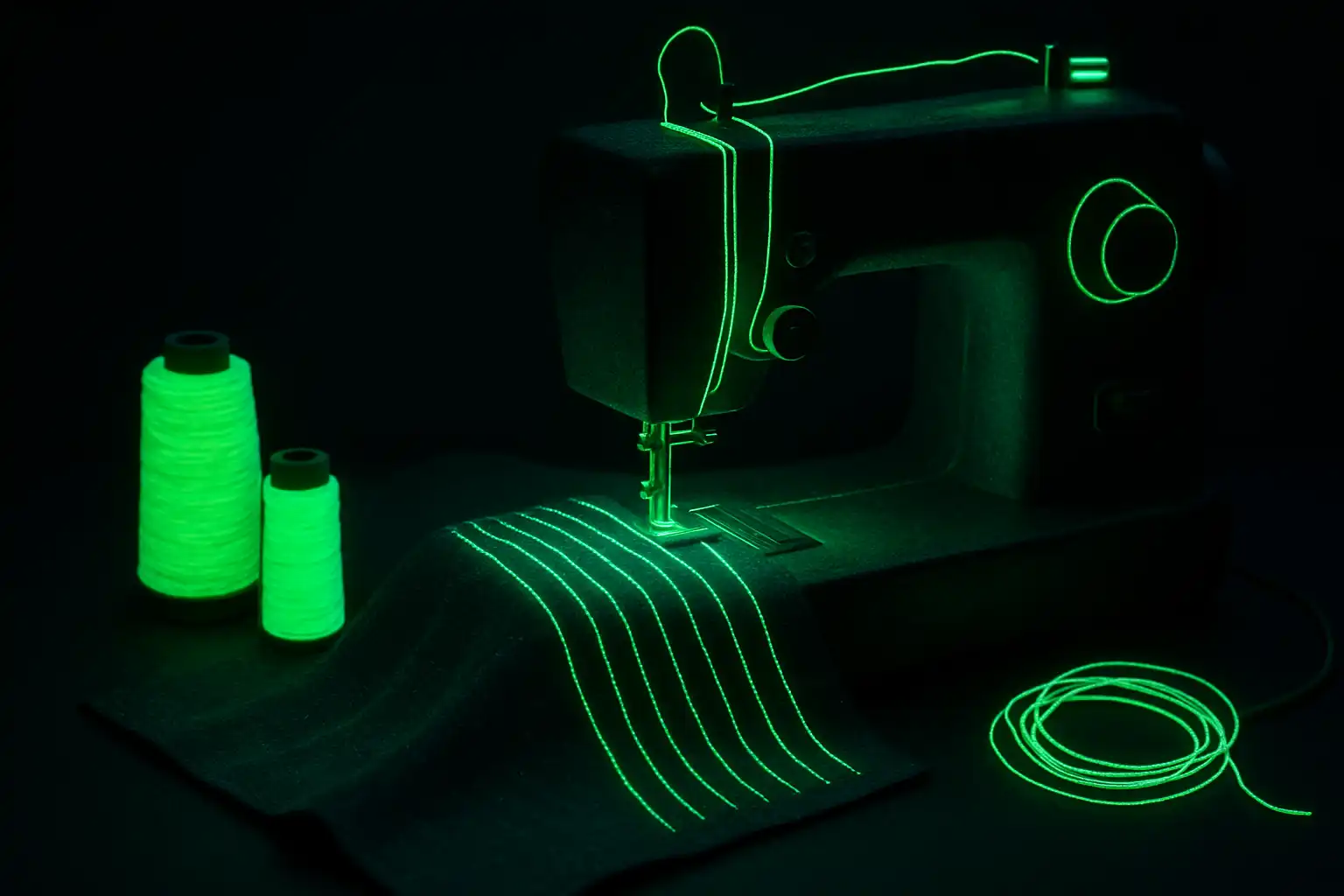 Glow-in-the-dark naaiprojecten: zo combineer je speciale garens en machine-instellingen voor lichtgevende creaties