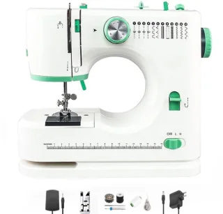 Naaimachine - 12 Steken - LED Verlichting - Voetpedaal - Naaimachine kinderen - Hobby & Creatief - Wit