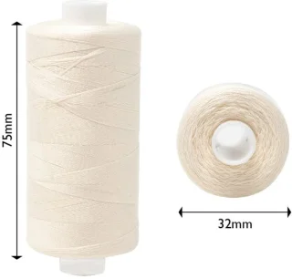 1000m Polyester Naaigaren voor Hand- en Machine Naaien - Extra Sterk en Duurzaam