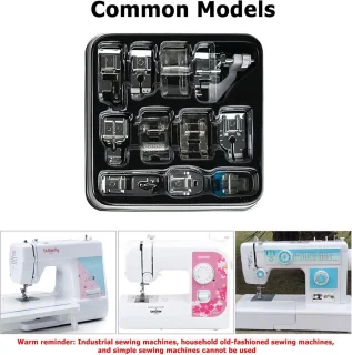 Naaimachine 20 steken mini-naaimachine voor beginners met voetpedaal - multifunctioneel - elektrisch - huishoudnaaimachine - inclusief naaiset - 11 stuks naaivoetjes