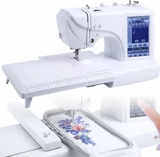 Elektrische Naaimachine met Automatische Borduurfunctie - 158 Ingebouwde Steken en 210 Letters