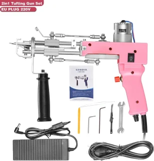 TrendWave Elektrische 2-in-1 Tufting Gun Beginnerspakket – Met Tapijt Trimmer & Stof – DIY Tapijtmachine – Massaal Tuften Gun