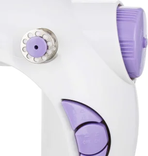 Naaimachine voor kinderen en beginners - batterijwerking - wit/lila - klein