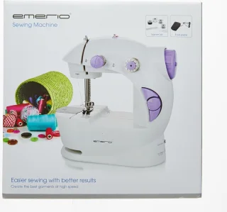 Naaimachine voor kinderen en beginners - batterijwerking - wit/lila - klein
